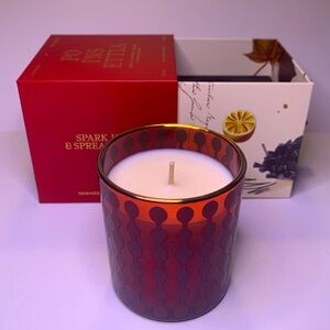Rewined Poinsettia Candle